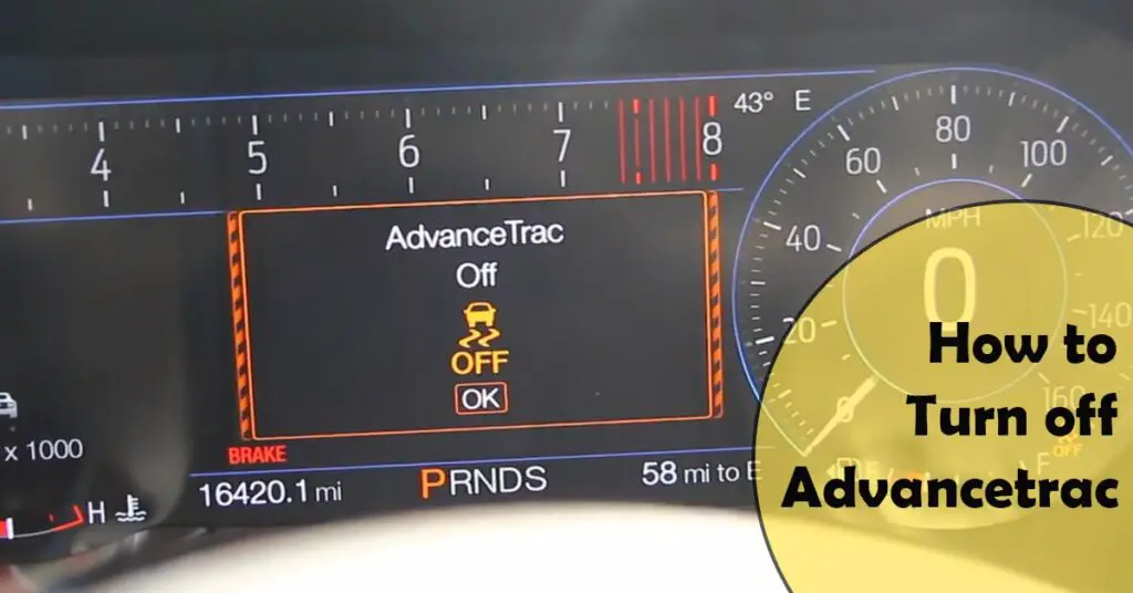 How to Turn off Advancetrac