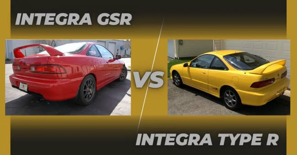 difference between Integra GSR and Type R